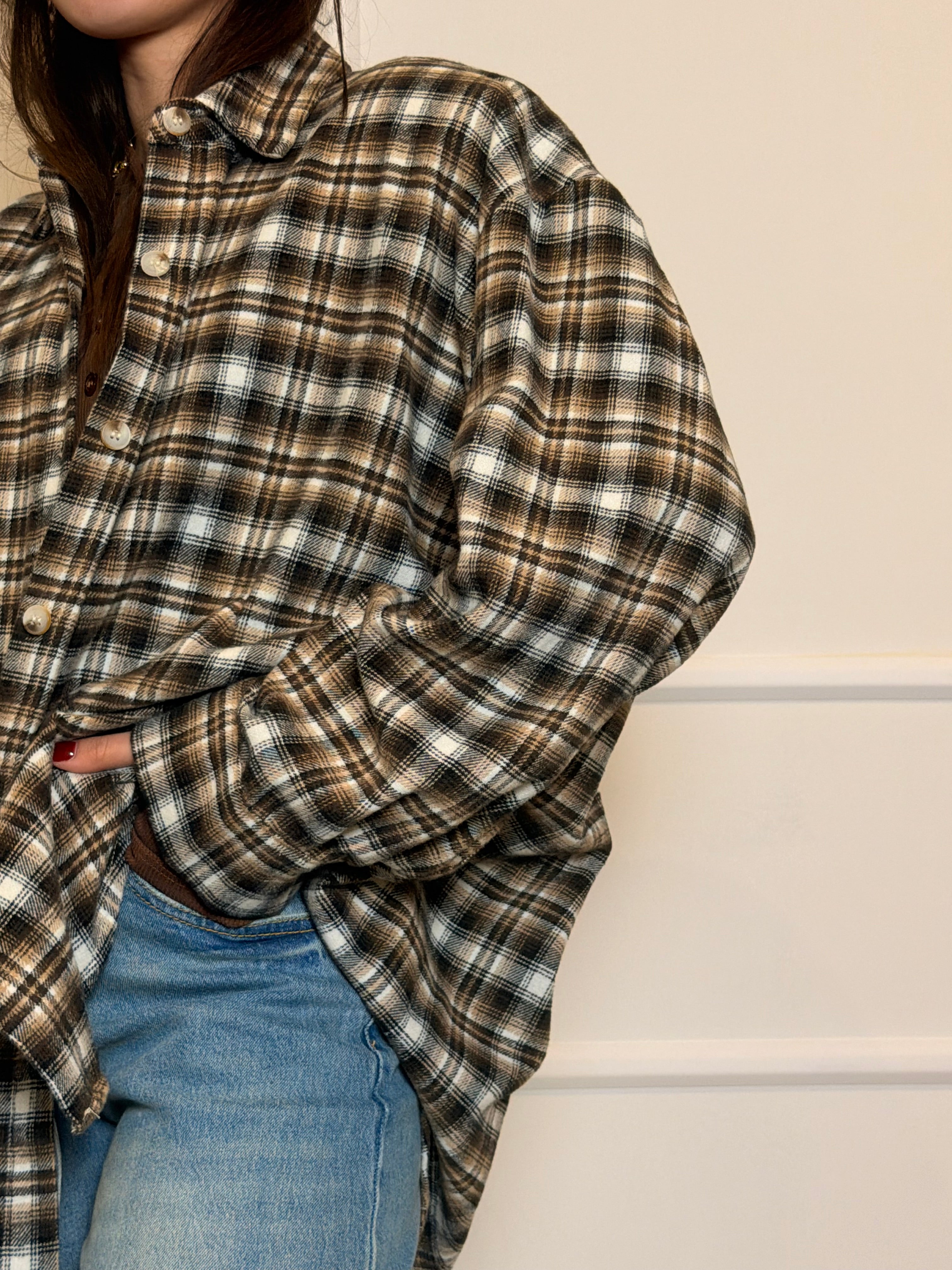 Camicia Check Strutturata